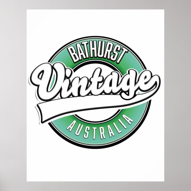 Bathurst australia Vintages Logo Poster (Vorne)