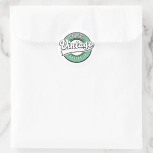 Bathurst Australien Vintage Style Logo Runder Aufkleber