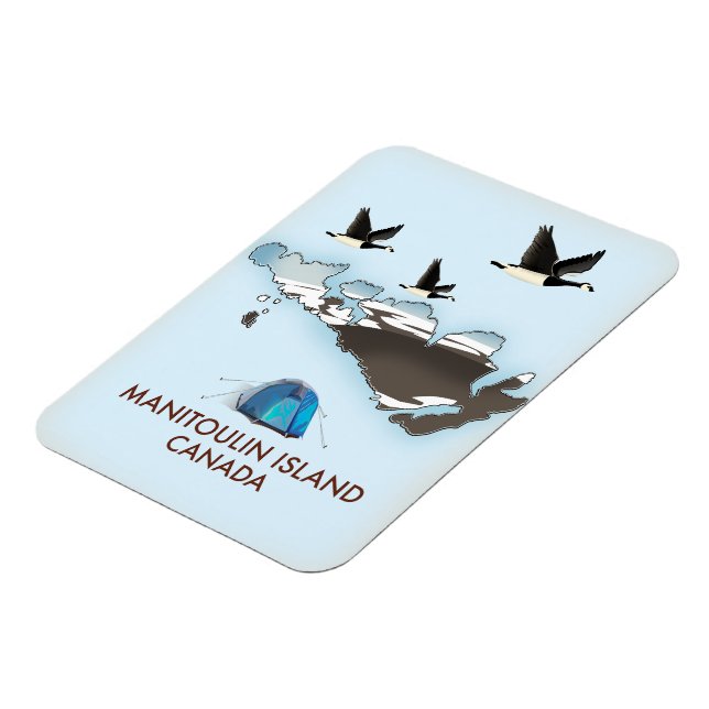 Bathurst Island Kanada Reiseplan Magnet (Linke Seite)