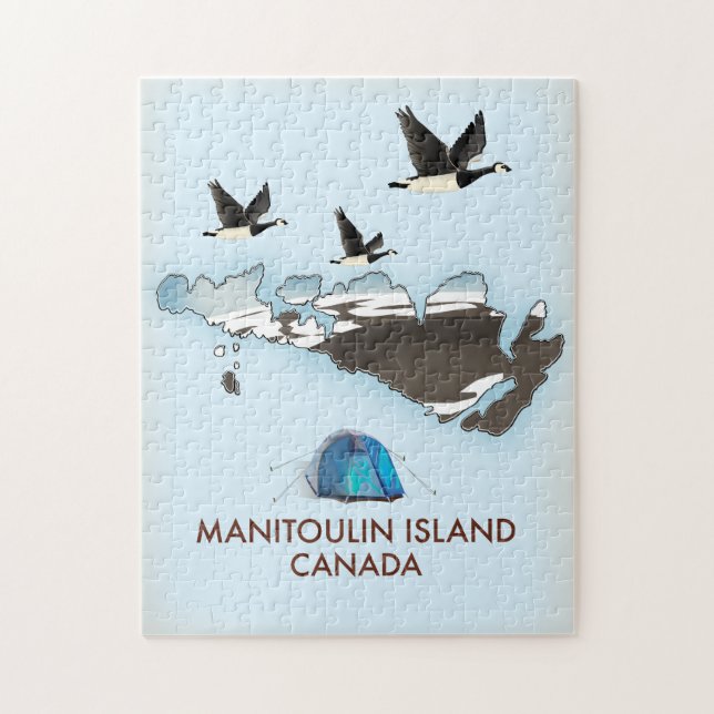 Bathurst Island Kanada Reiseplan Puzzle (Vertikal)