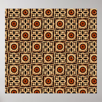 Batik abstrakt, nahtlos textiles Muster.