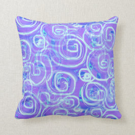 Batik-Ähnliches lila Druckthrow-Kissen Kissen