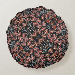 Batik Banten Simbut Round Pouf Rundes Kissen