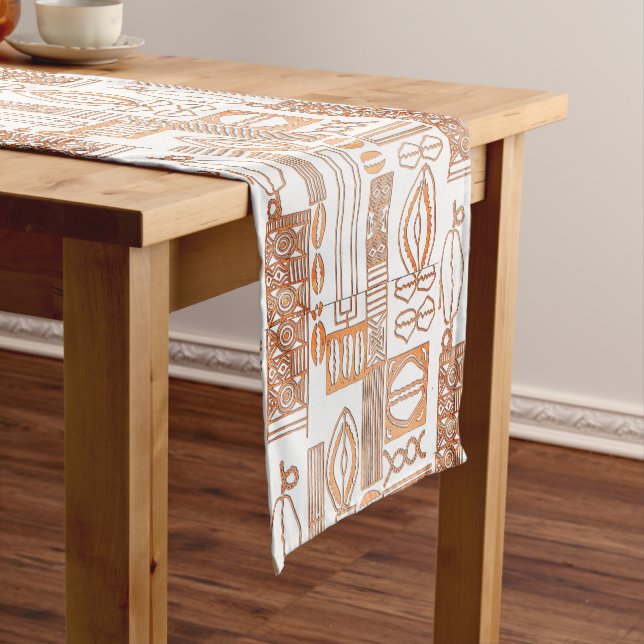 Batik Beads Motif Kurzer Tischläufer (Beispiel)