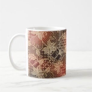 Batik Beauty: malaysisches künstlerisches Wunder Kaffeetasse