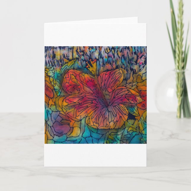 Batik-Blank-Note-Karte Dankeskarte (Vorderseite)
