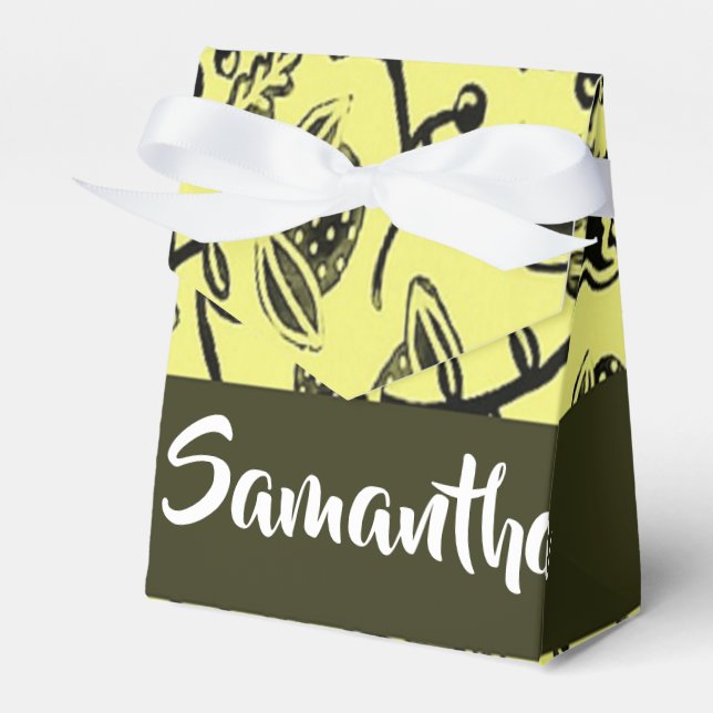 Batik-Blumenmuster Geschenkschachtel (Vorderseite)