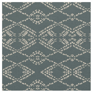 Batik Boho Schwarz Ikat monochrom geometrisch Stoff