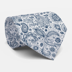 Batik-Boho-Stil Blumen-Paisley-Muster Krawatte