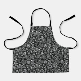 Batik-Boho-Stil floral Paisley-Muster Schürze