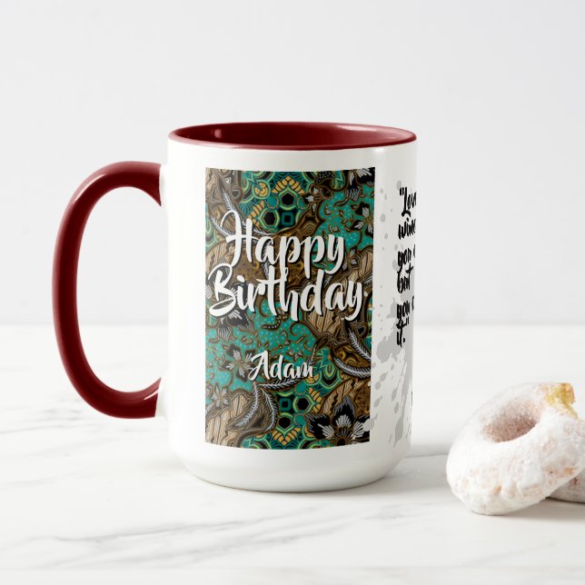 Batik Combo Mug CM06-01 Virgo Tasse (Mit Donut)
