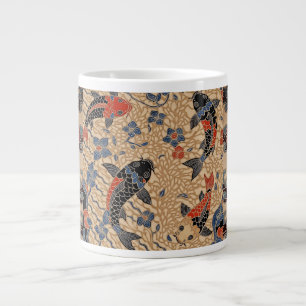 Batik Design Koi Fisch, Spezial-Tasse Jumbo-Tasse