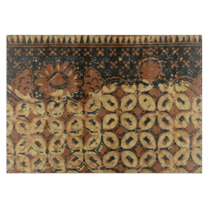 Batik Earthy Kaffeebohne Elegant Rustikal Robust Schneidebrett
