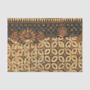 Batik Earthy Kaffeebohne Elegant Rustikal Robust Seidenpapier