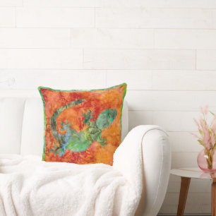 Batik-Eidechse Kissen