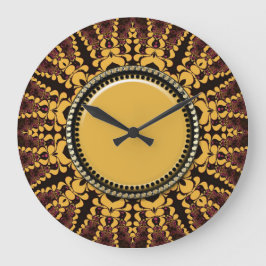 Batik-Feuerwerks-Energie-Wanduhr Große Wanduhr