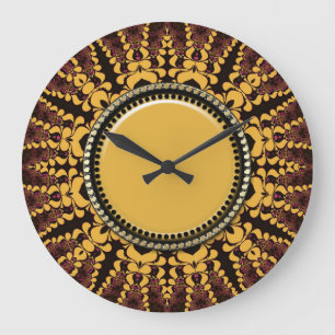 Batik Fireworks Energy Wall Clock Große Wanduhr