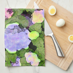 Batik Hydrangeas Geschirrtuch