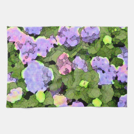 Batik Hydrangeas Geschirrtuch
