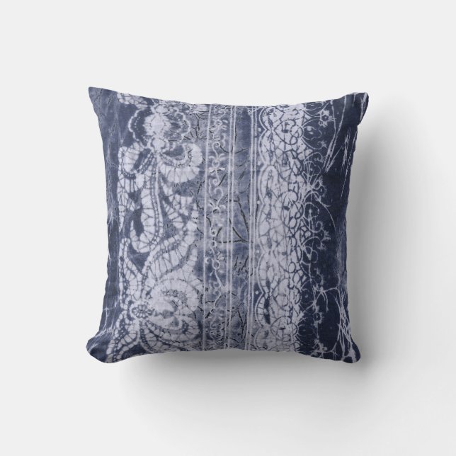 Batik, Indigo Kissen (Vorderseite)