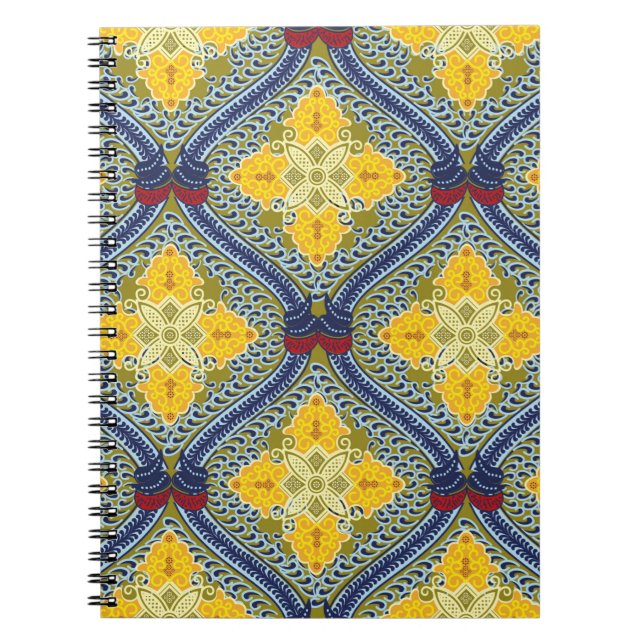 Batik indonesisch: ist eine Technik aus Wachs-resi Notizblock (Vorderseite)