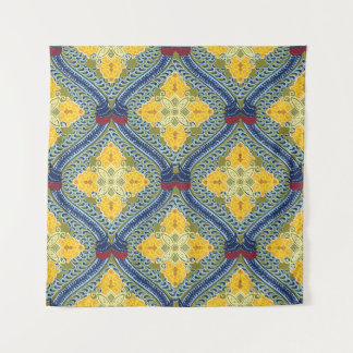 Batik Indonesische Wax-Resist Dyeing Technik Wandteppich