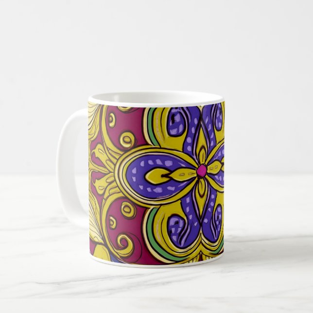 Batik  kaffeetasse (Vorderseite Links)
