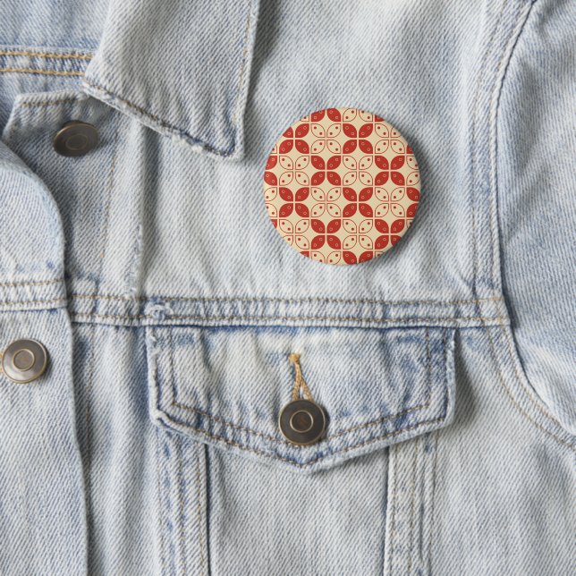 Batik Kawung, indonesisches Muster, Javanisch, Eth Button (Beispiel)