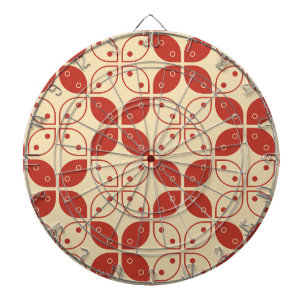 Batik Kawung, indonesisches Muster, Javanisch, Eth Dartscheibe