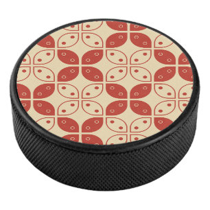 Batik Kawung, indonesisches Muster, javanisch, eth Eishockey Puck