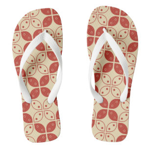 Batik Kawung, indonesisches Muster, javanisch, eth Flip Flops