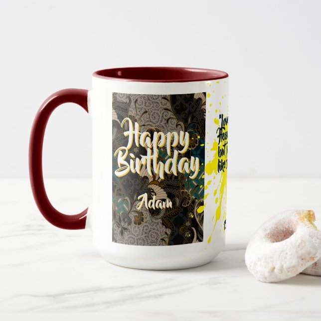 Batik-Kombitasse CM09-01 Schütze  Tasse (Mit Donut)