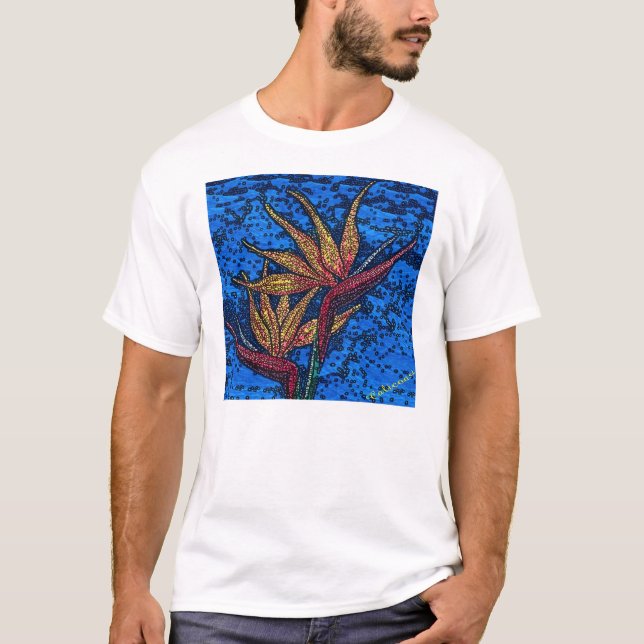 Batik-Paradiesvogel T-Shirt (Vorderseite)