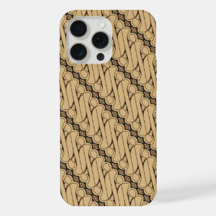Batik Parang, indonesisches Muster, javanesisch, e iPhone 15 Pro Max Hülle