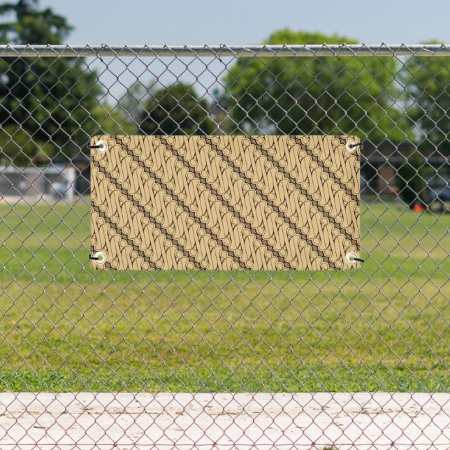 Batik Parang, indonesisches Muster, Javanisch, eth Banner (Insitu)