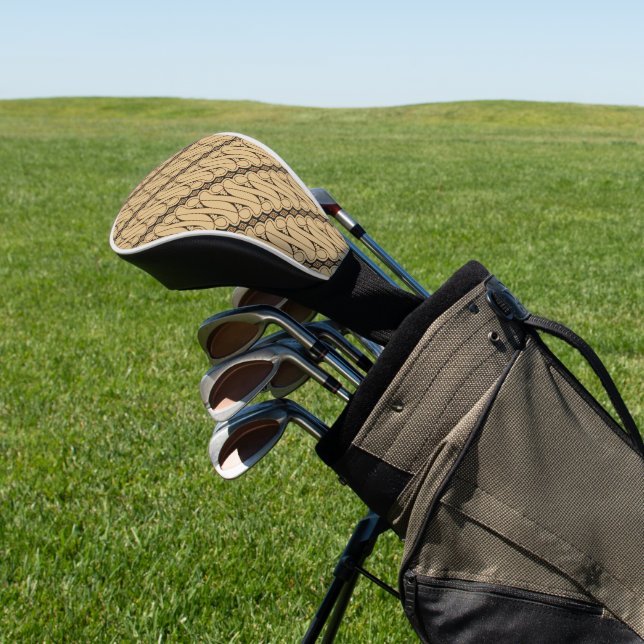 Batik Parang, indonesisches Muster, Javanisch, eth Golf Headcover (In SItu)