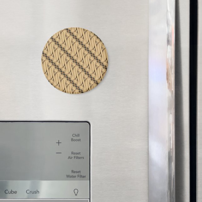 Batik Parang, indonesisches Muster, Javanisch, eth Magnet (In Situ (Kühlschrank))