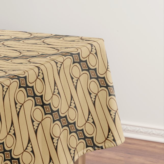 Batik Parang, indonesisches Muster, Javanisch, eth Tischdecke (Beispiel)