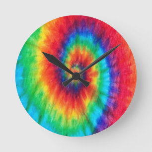Batik Runde Wanduhr