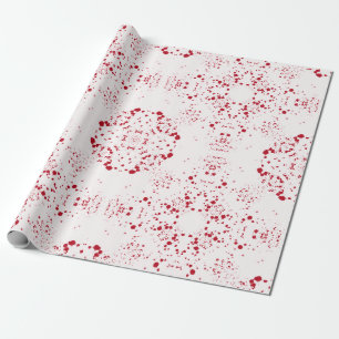 Batik Scatter© red Geschenkpapier