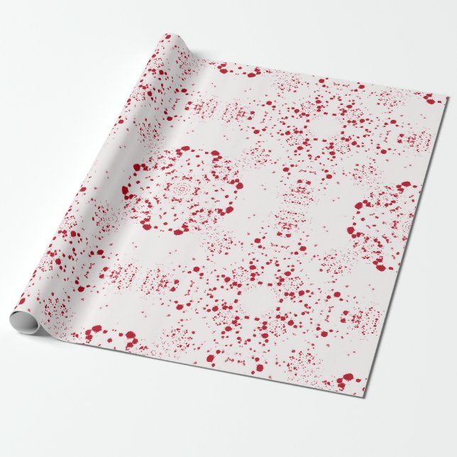Batik Scatter© red Geschenkpapier (Ungerollt)