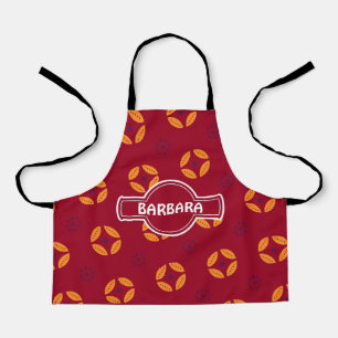 Batik Schokoladencreme Minimal Muster Schürze