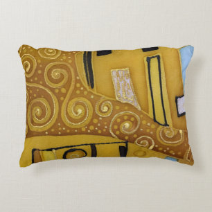 Batik Schönheit: Traditioneller Hintergrund Dekokissen