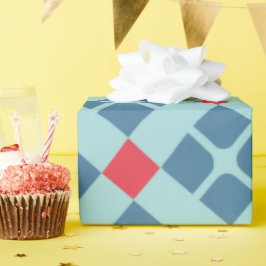 Batik Schwarz-Minimal-Muster Geschenkpapier