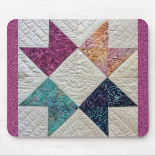 Batik-Steppdecken-Mausunterlage Mousepad