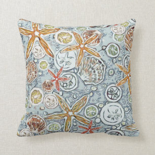Batik-StrandStarfish u. Seashell-Malerei Kissen