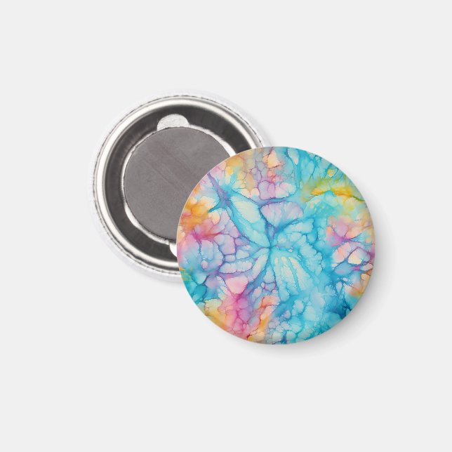 Batik-T-Shirt Magnet (Vorderseite/Rückseite)