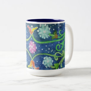 batik tapestry Mug Zweifarbige Tasse