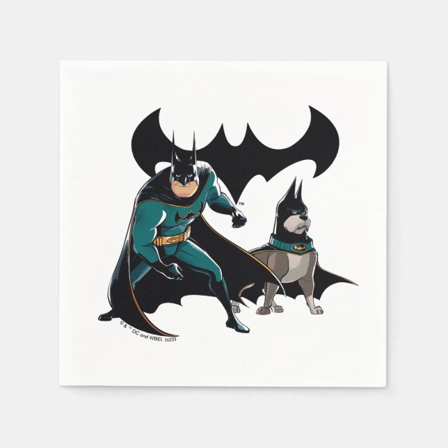 Batman & Ace Serviette (Vorderseite)