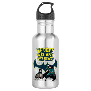 Batman & Ace - Wir spielen nicht gut mit anderen Edelstahlflasche